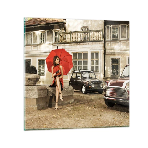 Billede på glas - En mini-sentimental rejse - 30x30 cm