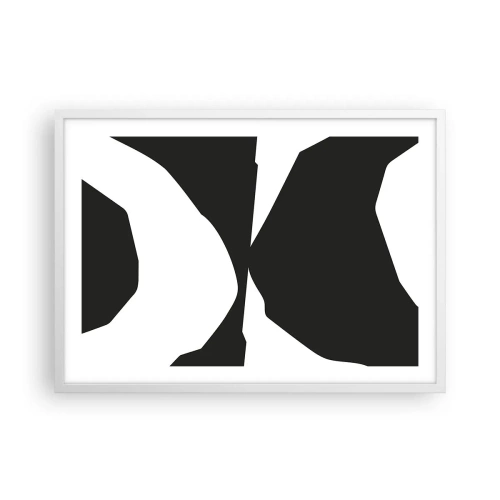 Plakat i hvid ramme - Positiv-negativ - 70x50 cm