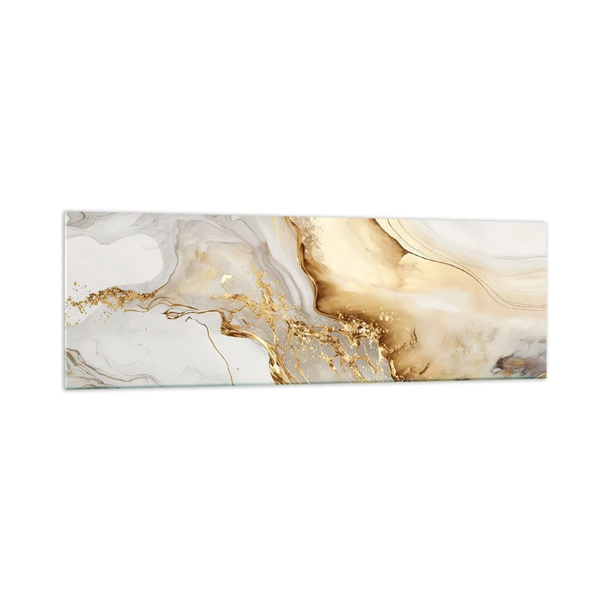 Billede på glas - Abstraktion: skønhed og godhed - 160x50 cm