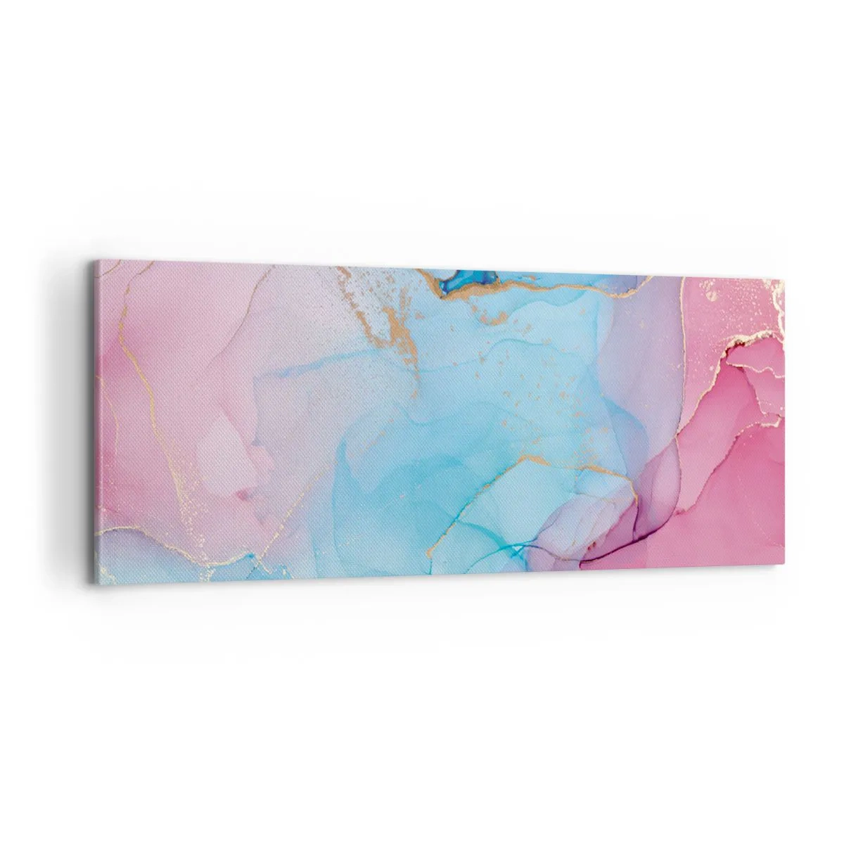 Lærredstryk - Billede på lærred - Møde og gennemtrængning - 100x40 cm