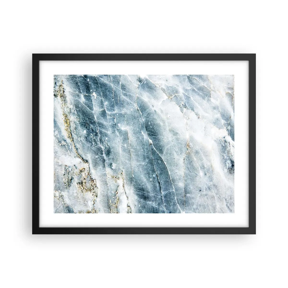 Plakat i sort ramme - Isverden - 50x40 cm