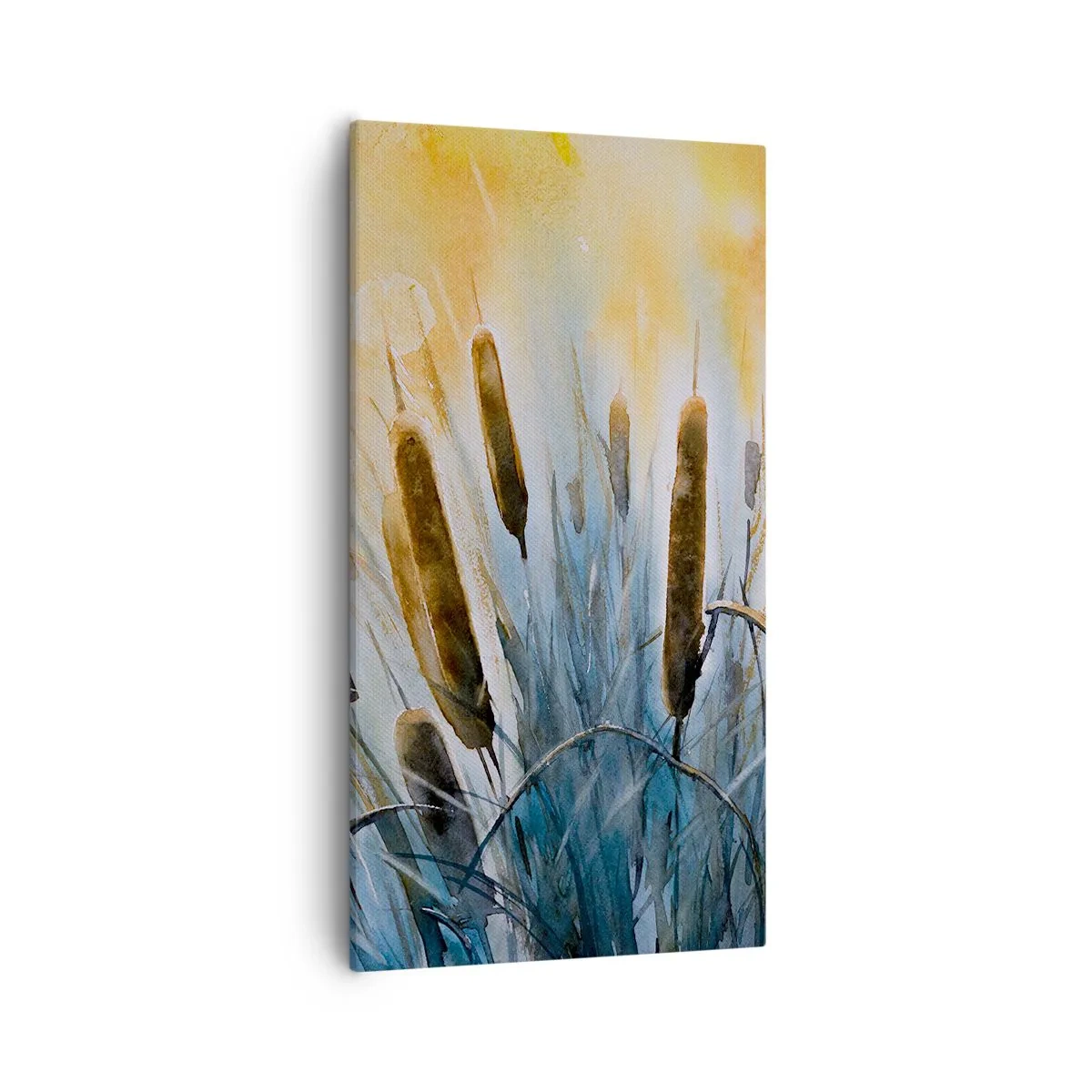 Lærredstryk - Billede på lærred - Vandets kulde, solens varme - 55x100 cm