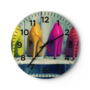 Vægur, Uret - Gå på en regnbue - 40x40 cm