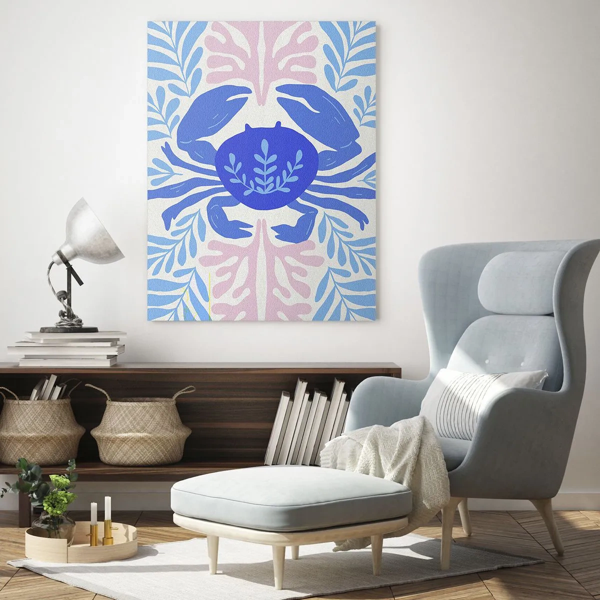 Billede på glas - Som en havblomst - 80x120 cm