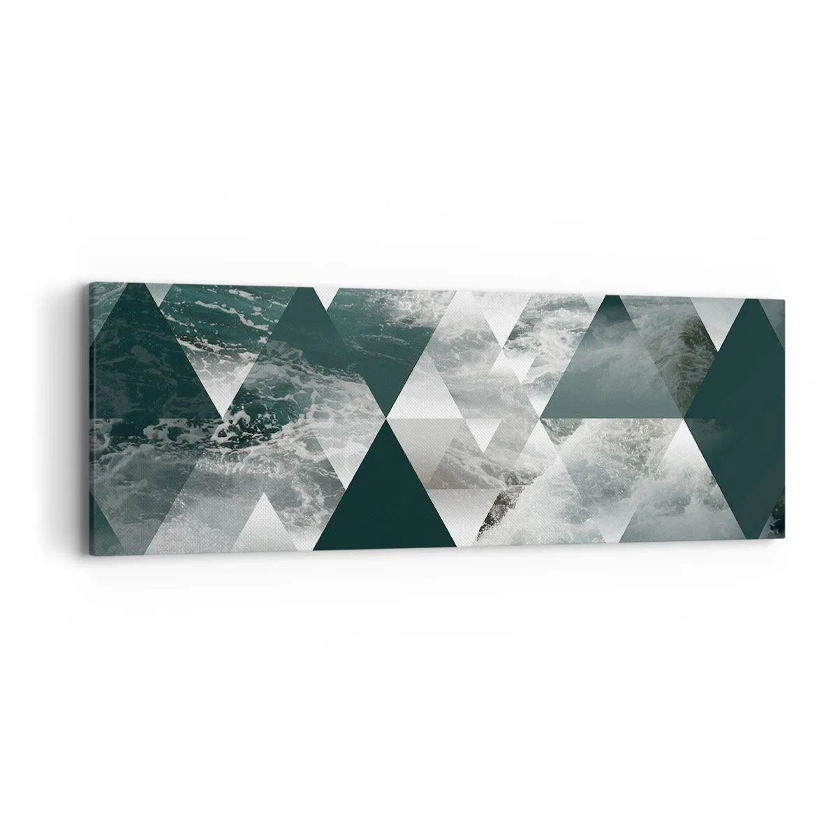 Lærredstryk - Billede på lærred - Et krystalperspektiv - 90x30 cm