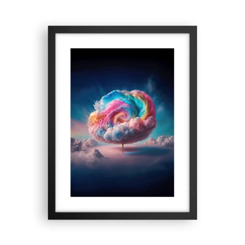 Plakat i sort ramme - En drøm om en forlystelsespark - 30x40 cm