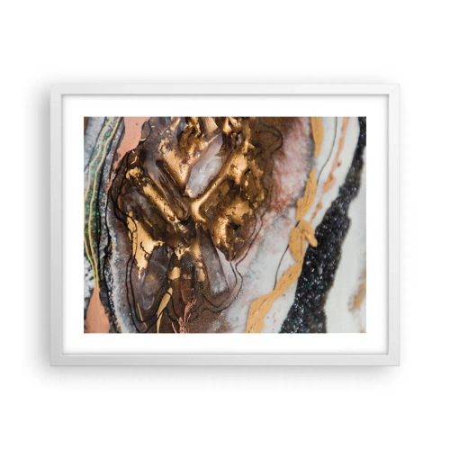 Plakat i hvid ramme - Jord element - 50x40 cm