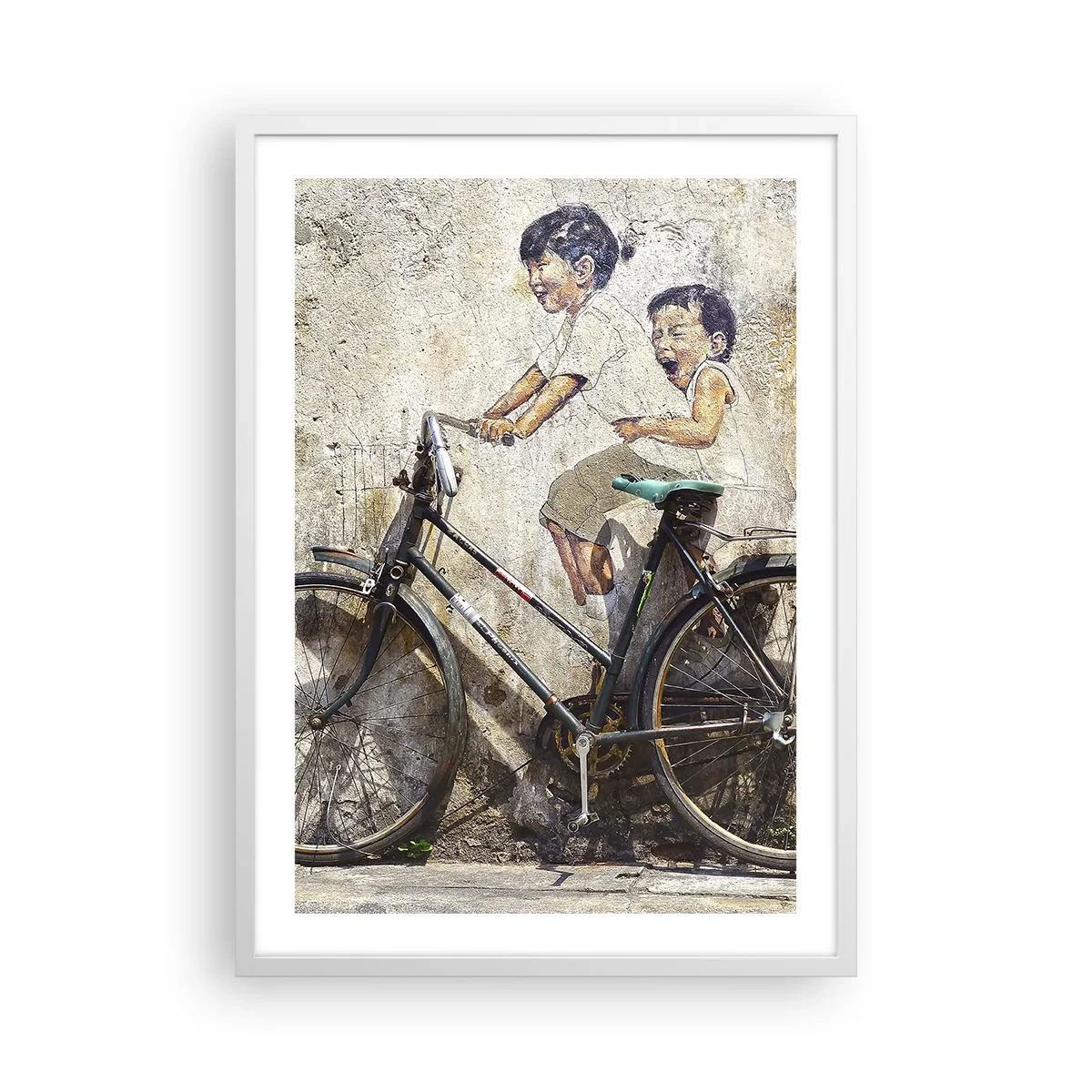 Plakat i hvid ramme - Sandt eller falsk? - 50x70 cm