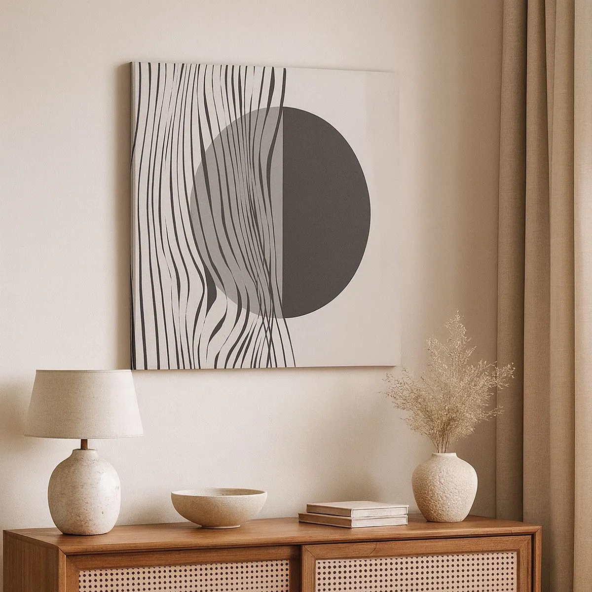 Lærredstryk - Billede på lærred - Halvkomposition - 30x30 cm