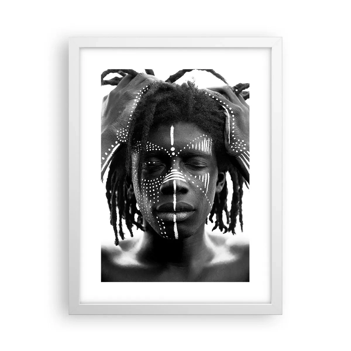 Plakat i hvid ramme - Hvor er du? - 30x40 cm