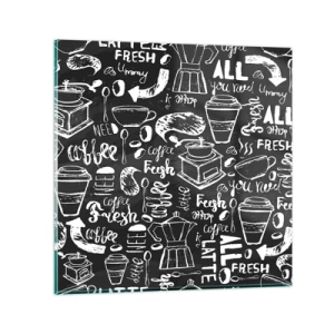 Billede på glas - All you need is… - 60x60 cm