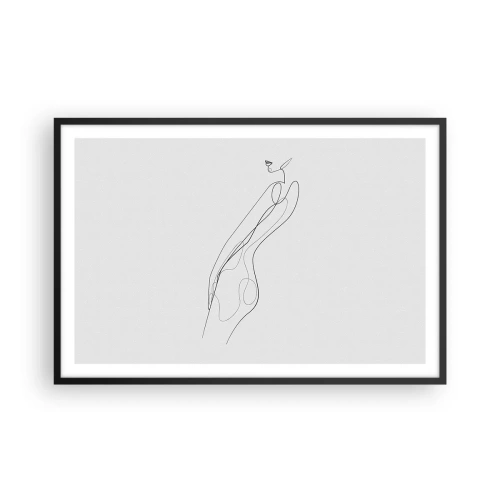 Plakat i sort ramme - Næppe et løfte - 91x61 cm