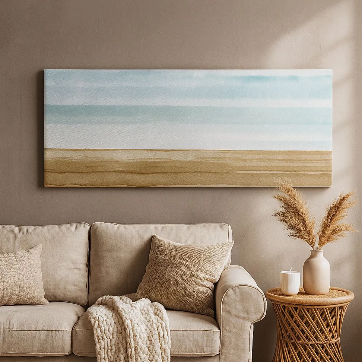 Lærredstryk - Billede på lærred - Trøst - 100x40 cm