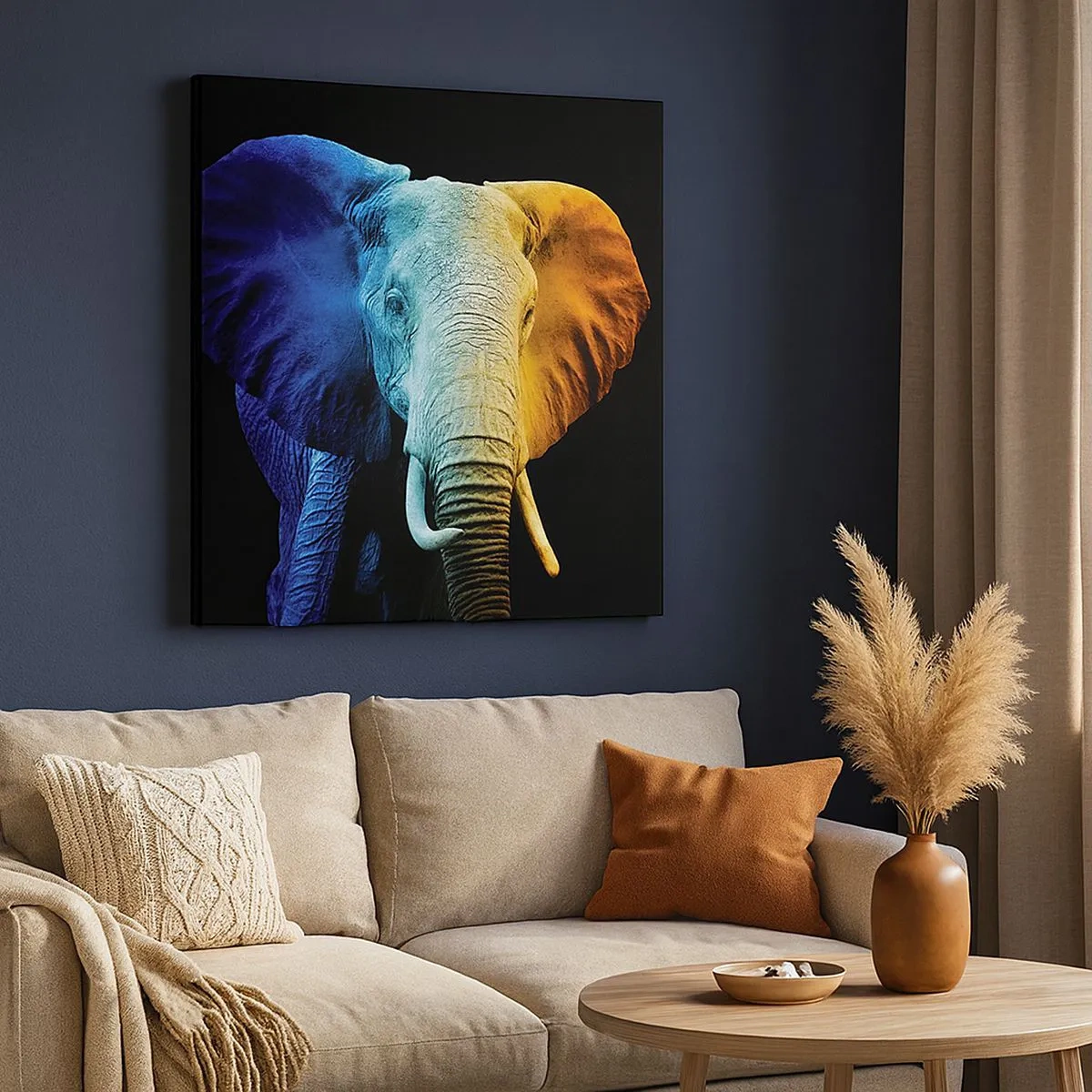 Lærredstryk - Billede på lærred - Excentrisk, ikke underlig - 30x30 cm