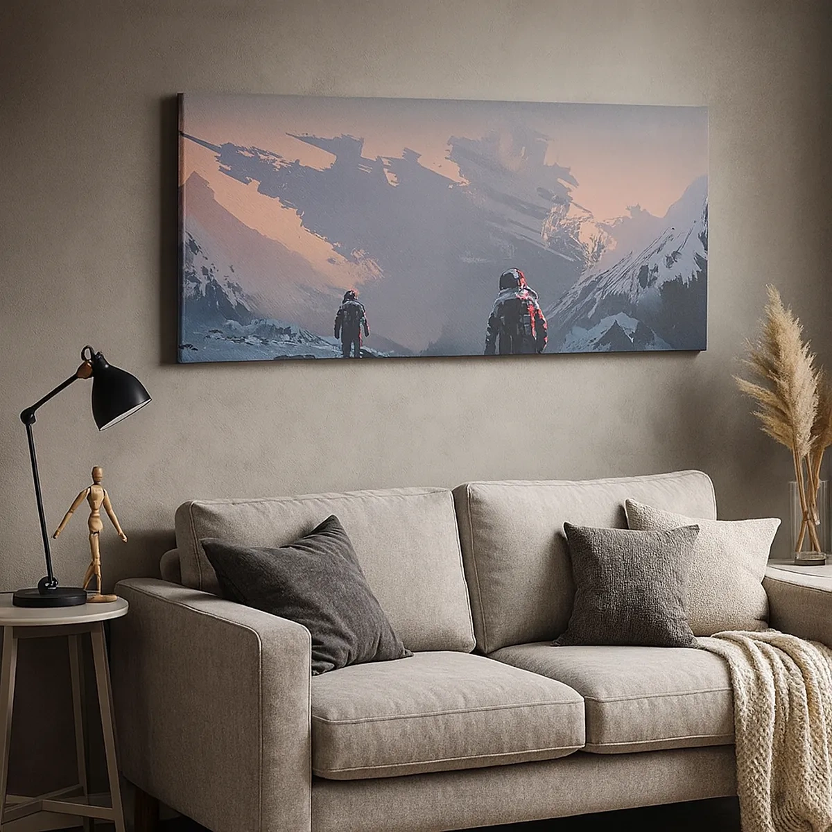 Lærredstryk - Billede på lærred - Under en ukendt stjerne - 30x30 cm