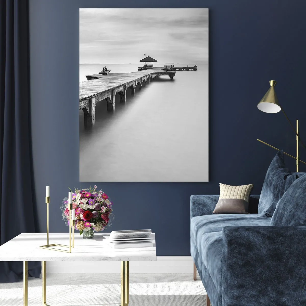 Billede på glas - Ind i det fjerne - 50x70 cm