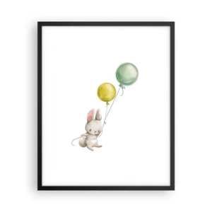 Plakat i sort ramme - Jeg vil også anbefale den! - 40x50 cm