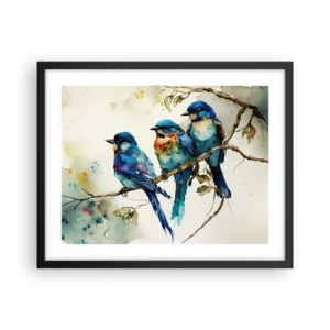 Plakat i sort ramme - Er han fornærmet? - 50x40 cm