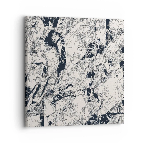 Lærredstryk - Billede på lærred - Modsætningernes gennemtrængning - 30x30 cm