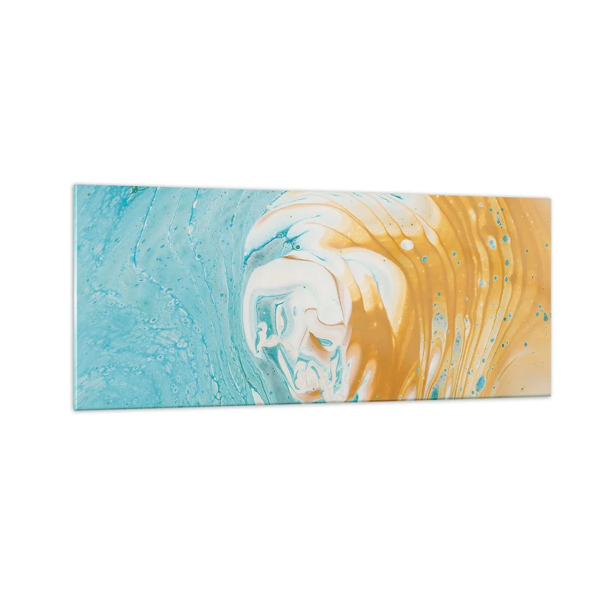 Billede på glas - Pastel hvirvel - 100x40 cm