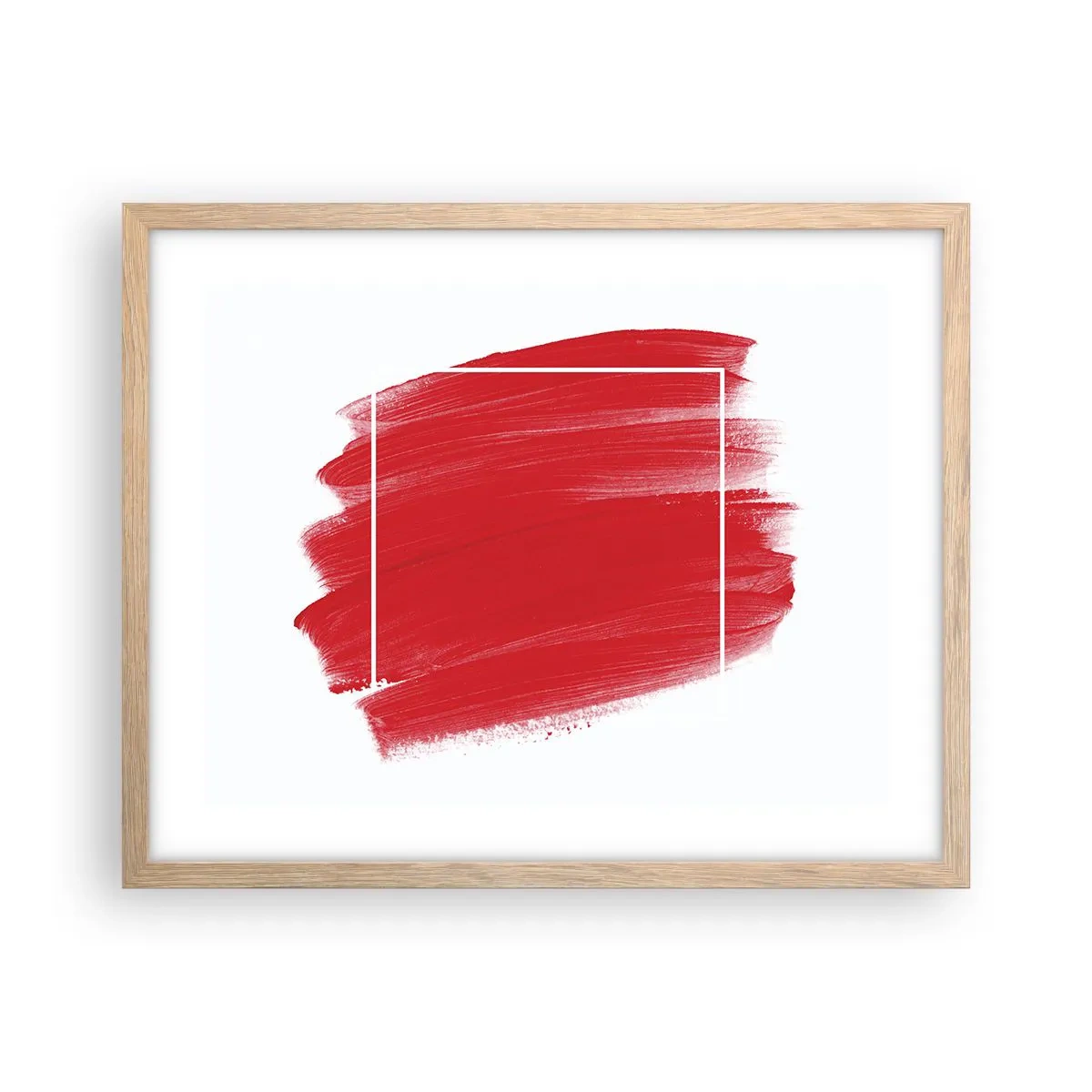 Plakat i ramme af lyst egetræ - Uden for rammen - 50x40 cm