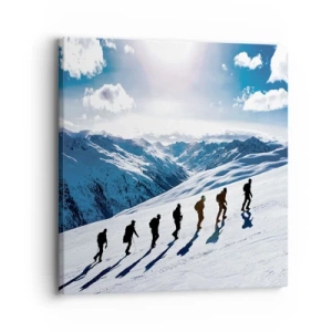 Lærredstryk - Billede på lærred - Det vindende hold - 30x30 cm