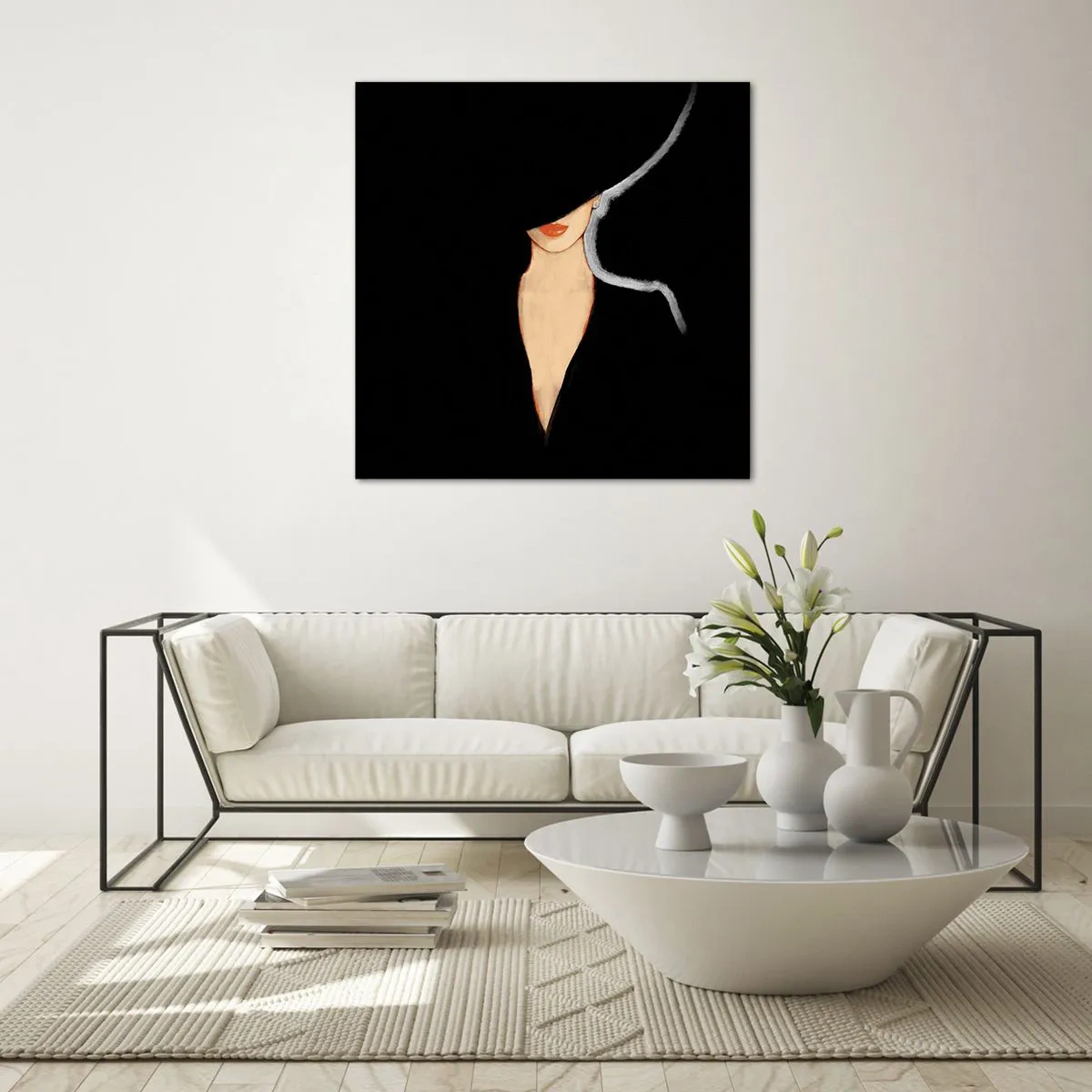 Billede på glas - Elegance og stil - 50x50 cm