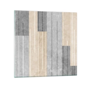 Billede på glas - Komposition: hold den lodret - 70x70 cm