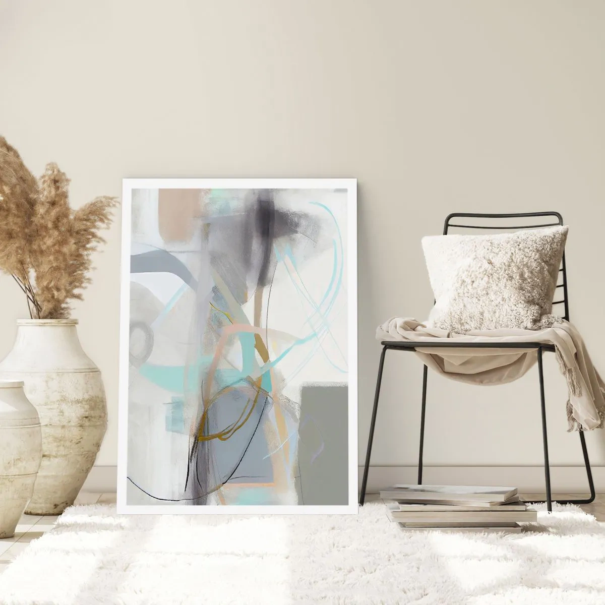 Plakat - Tågeagtig abstraktion - 50x70 cm