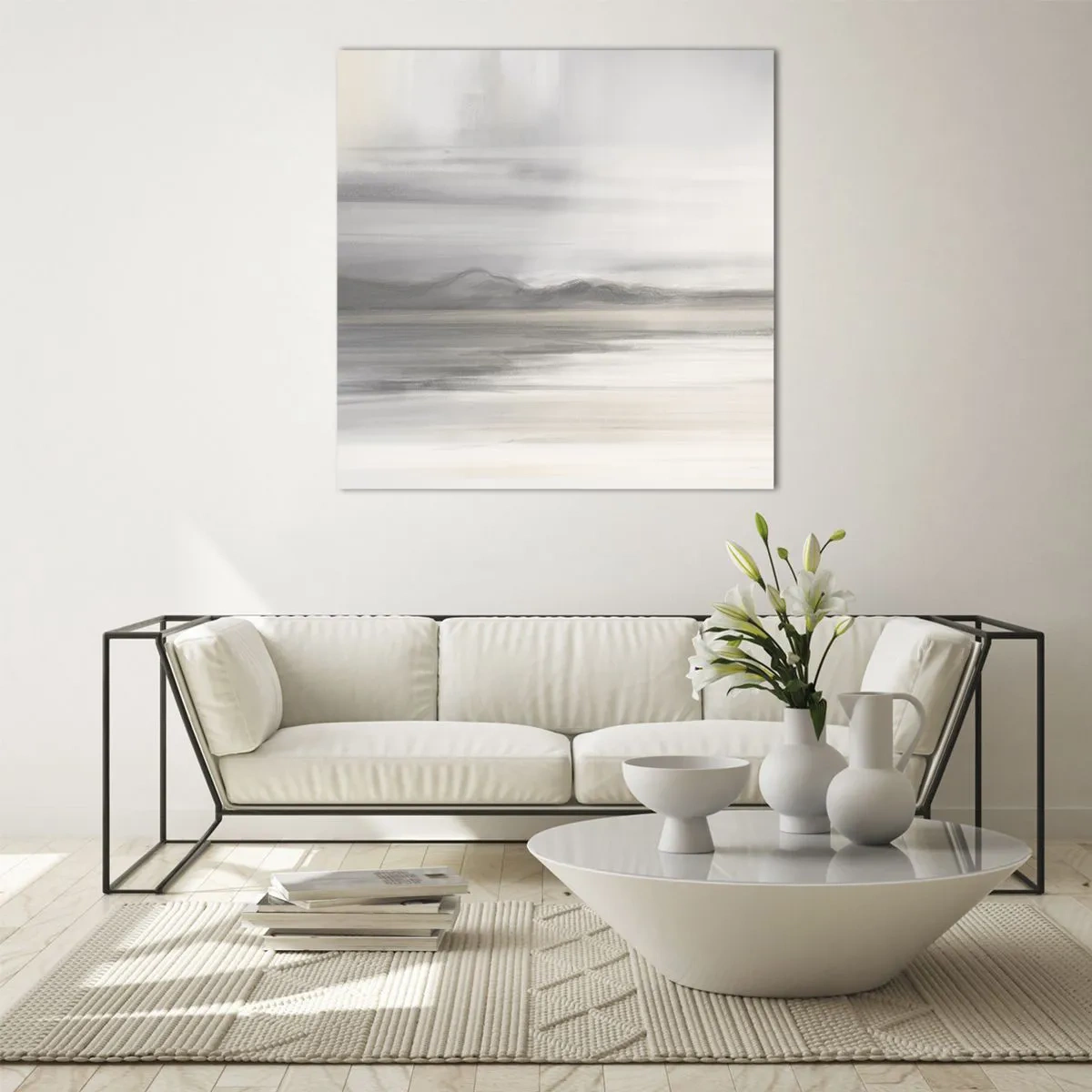 Billede på glas - En tankevækkende afstand - 70x70 cm