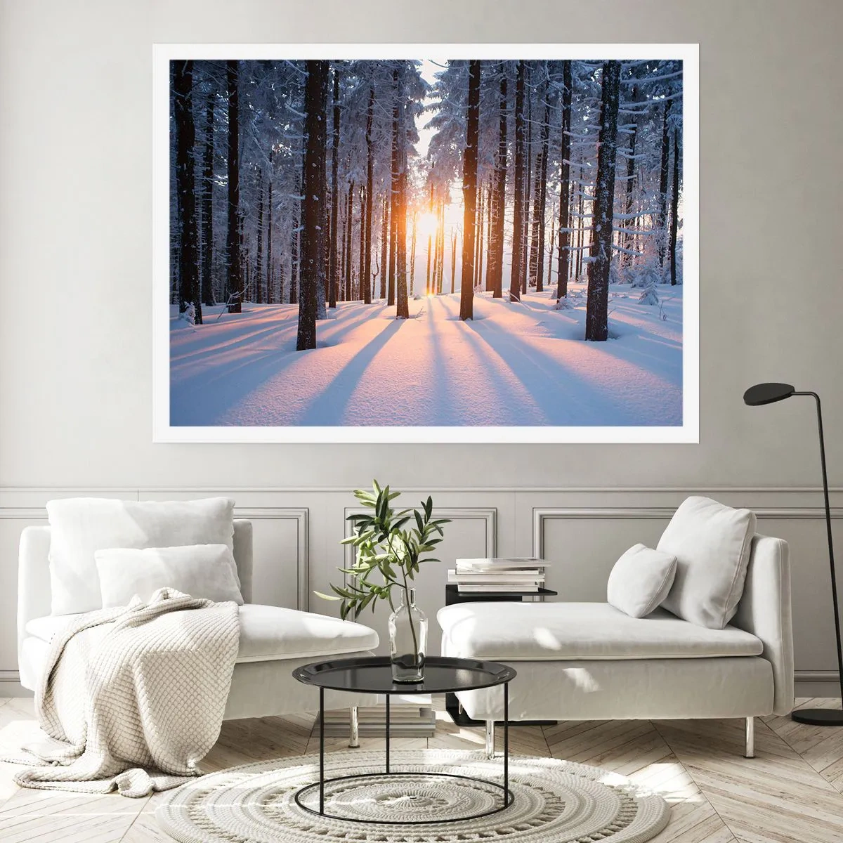 Plakat - Klart i sort og hvidt - 70x50 cm