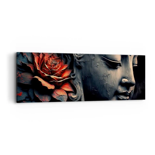 Lærredstryk - Billede på lærred - I pagt med verden - 90x30 cm