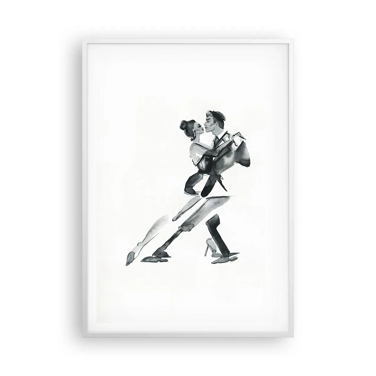 Plakat i hvid ramme - I én rytme - 70x100 cm