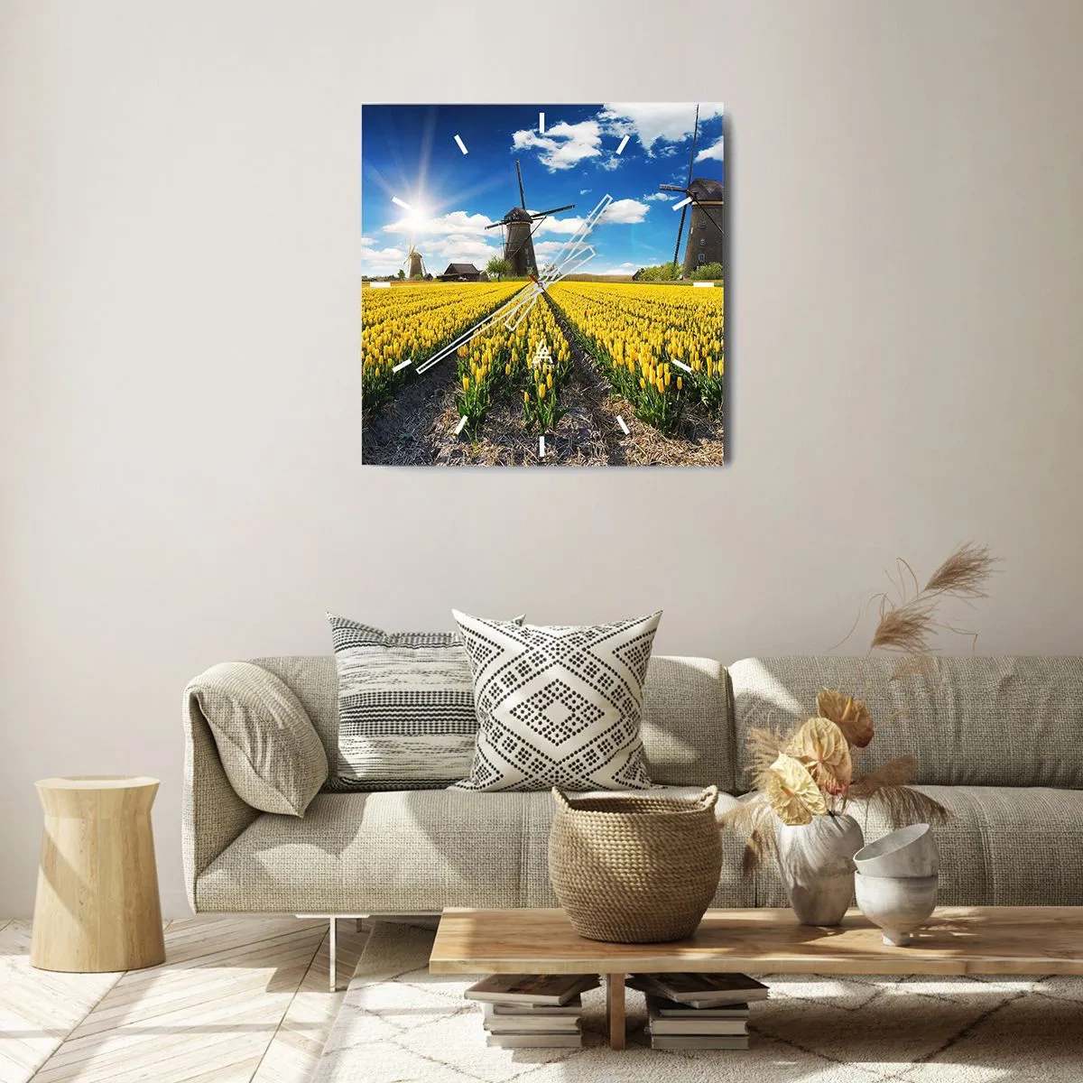 Vægur, Uret - Kunne ikke være mere hollandsk - 40x40 cm