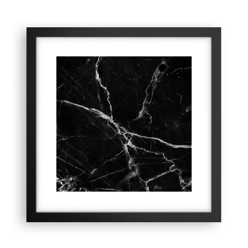 Plakat i sort ramme - Stenens hemmelige liv - 30x30 cm