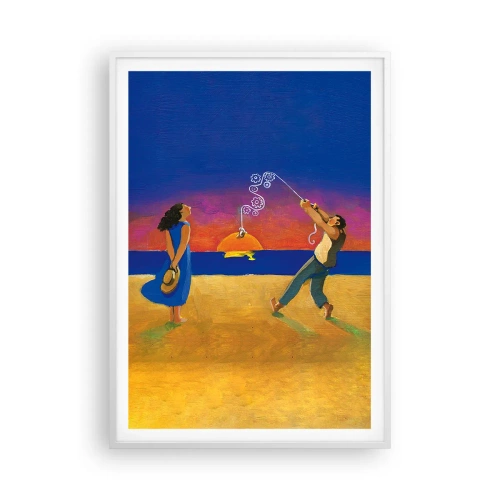 Plakat i hvid ramme - Mere end en stjerne fra himlen - 70x100 cm