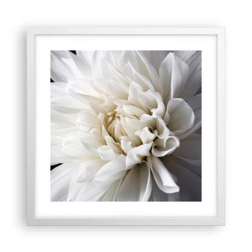 Plakat i hvid ramme - Morgenbrud - 40x40 cm