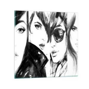 Billede på glas - Skønhed mangedoblet - 60x60 cm