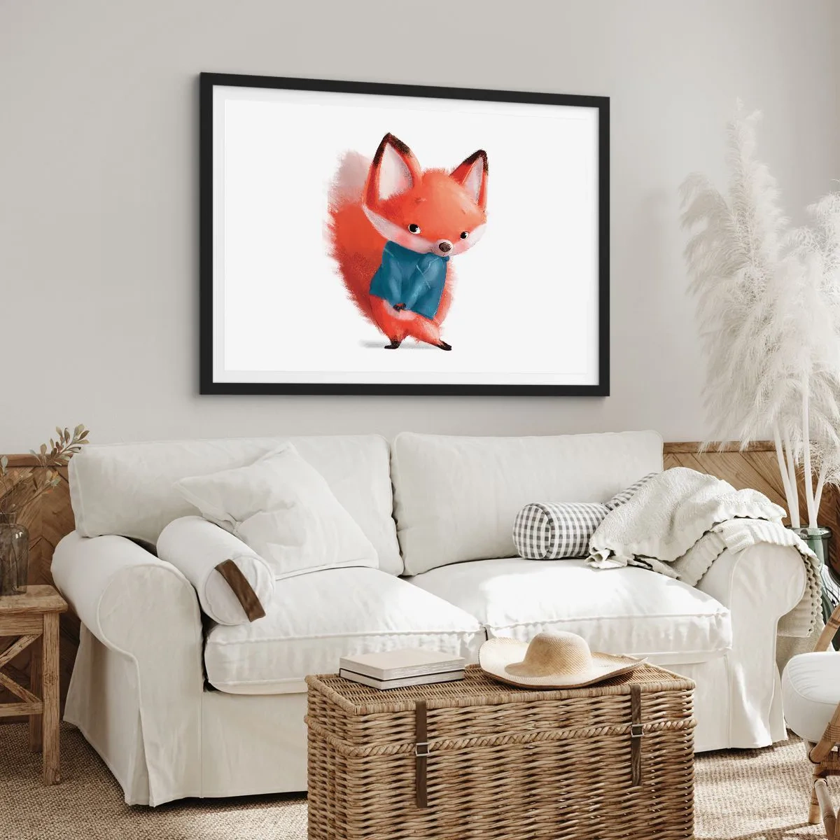 Plakat i sort ramme - Ser jeg smuk ud i den her? - 100x70 cm