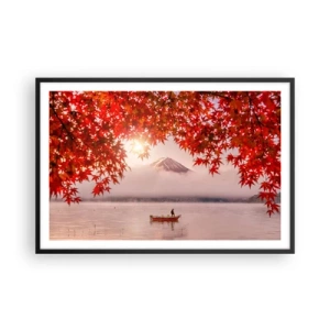 Plakat i sort ramme - I en japansk atmosfære - 91x61 cm