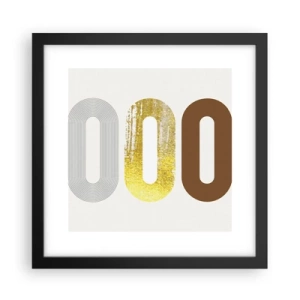 Plakat i sort ramme - Åhhh! - 30x30 cm