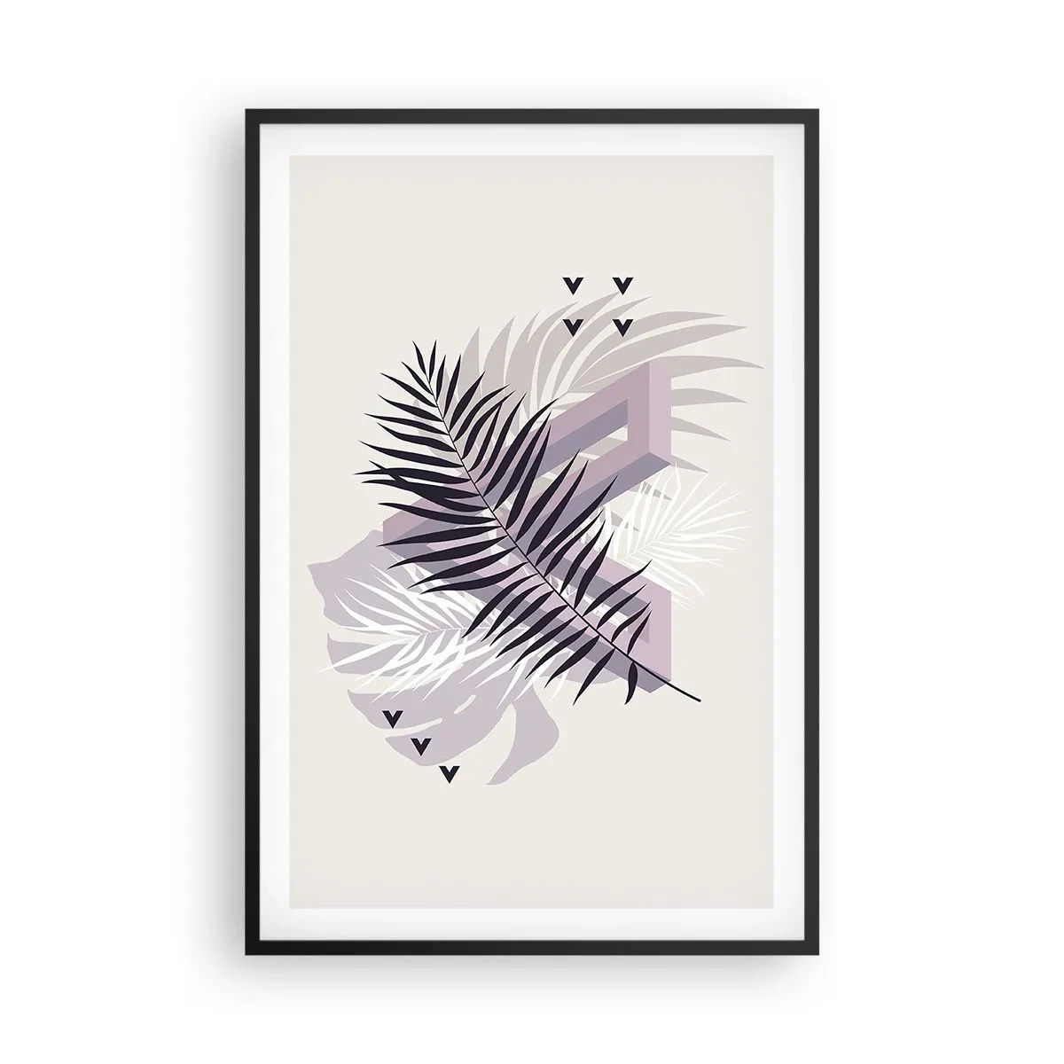 Plakat i sort ramme - Skygge af en skygge - 61x91 cm