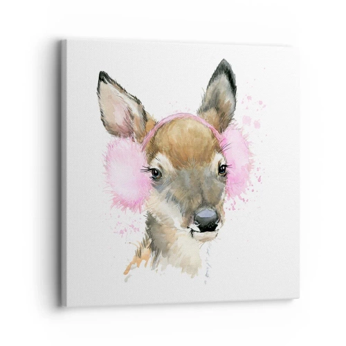 Lærredstryk - Billede på lærred - Og frosten er ikke længere skræmmende - 30x30 cm