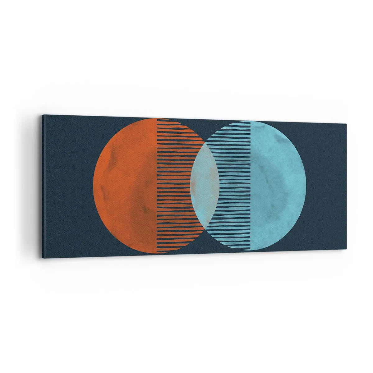 Lærredstryk - Billede på lærred - Astronomisk fantasi - 100x40 cm