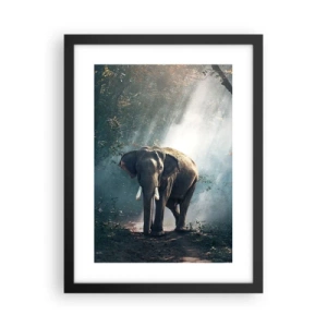 Plakat i sort ramme - En fredelig gåtur - 30x40 cm