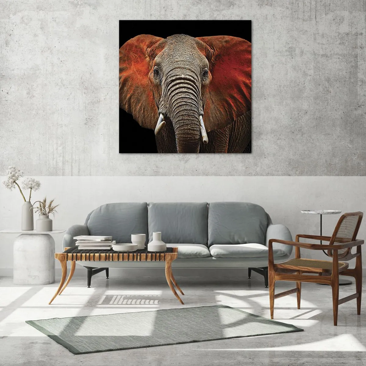 Billede på glas - Jeg er vild, er du? - 70x70 cm