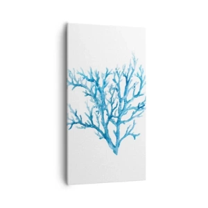 Lærredstryk - Billede på lærred - Marint filigran - 55x100 cm