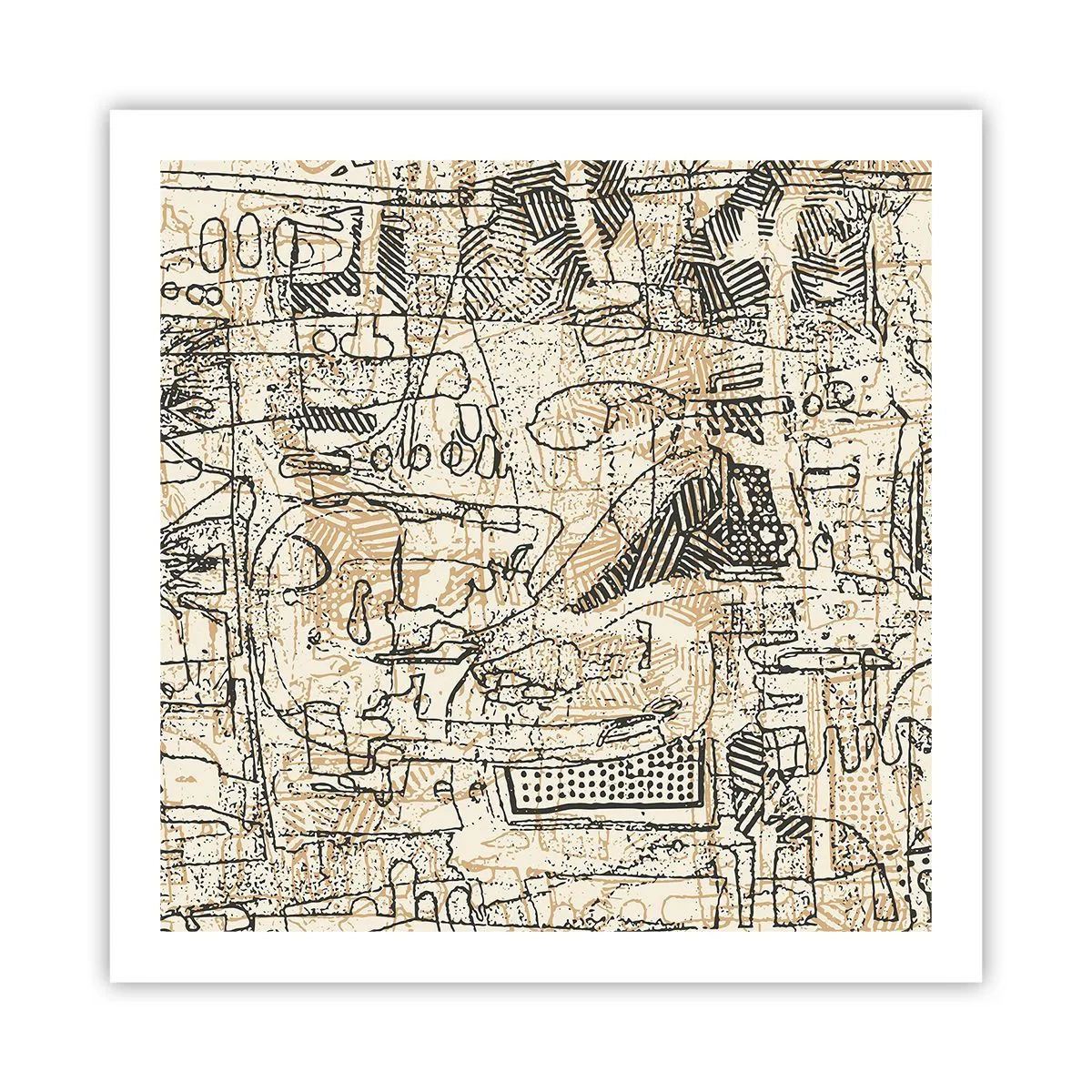 Plakat - Venter på at blive afkodet - 60x60 cm