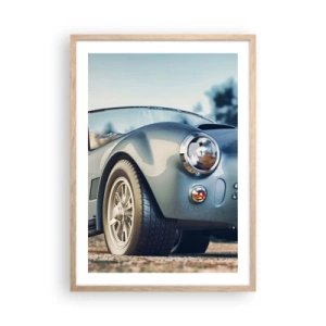 Plakat i ramme af lyst egetræ - Fordi stil betyder noget - 50x70 cm