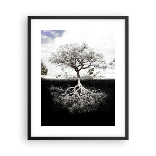 Plakat i sort ramme - Opdagelse af verdens natur - 40x50 cm